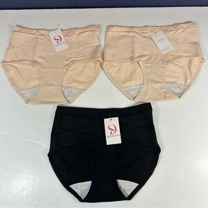 Doveloom Leakproof Shaping Panties‎ 3 Pairs Size XL NWT